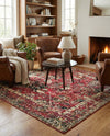 Neptune Elegance Collection Area Rug -  Galatea (Burgundy) Square Burgundy  lifestyle 55
