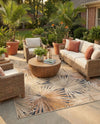 Seaside Blooms Collection Area Rug -  Avalon Rectangle Multi  lifestyle 3