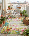 Seaside Blooms Collection Area Rug -  Amalfi Rectangle Multi  lifestyle 5