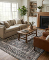 Heritage Harbor Collection Area Rug - Maritime Rectangle Charcoal Gray  lifestyle 17