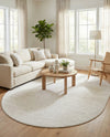 Bloomsbury Elegance Collection Area Rug -  Notting Oval Ivory  lifestyle 51