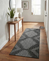Urban Terrace Collection Area Rug -  Chelsea (Charcoal Gray) Runner Charcoal Gray  lifestyle 81