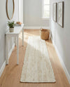 Woven Seaside Jute Collection Area Rug - Savannah (White) Table Runner White  lifestyle 45