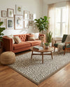 Savannah Sojourn Collection Area Rug - Serengeti Rectangle Brown  lifestyle 9