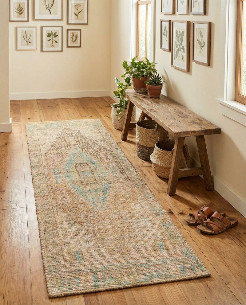 Savannah Threads Collection Area Rug -  Mojave Runner Khaki and Ivory  lifestyle 49