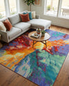 Urban Terrace Collection Area Rug -  Laneway Rectangle Multi  lifestyle 49