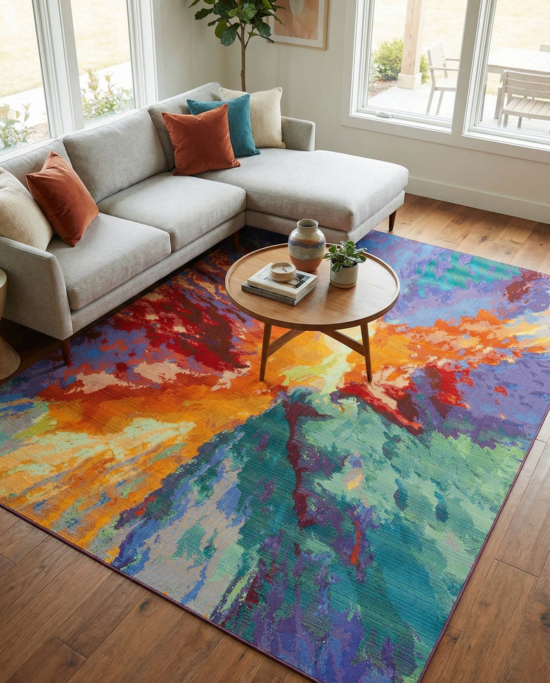 Urban Terrace Collection Area Rug -  Laneway Rectangle Multi  lifestyle 49