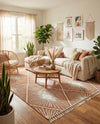 Sahara Chic Collection Area Rug - Marrakech Rectangle Rust Red  lifestyle 27