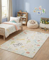 Wonder Tykes Collection Area Rug -  Abstracta Rectangle Ivory  lifestyle 12