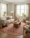 Urban Oasis Rugs Collection Area Rug -  Boulevard (Rust Red) Oval Rust Red  lifestyle 46