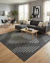 Urban Terrace Collection Area Rug -  Chelsea (Charcoal Gray) Square Charcoal Gray  lifestyle 70