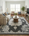 Beverly Grove Collection Area Rug - Melrose (Charcoal) Rectangle Charcoal  lifestyle 5