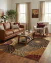 Bistro Lounge Collection Area Rug -  Cappuccino Rectangle Beige  lifestyle 26