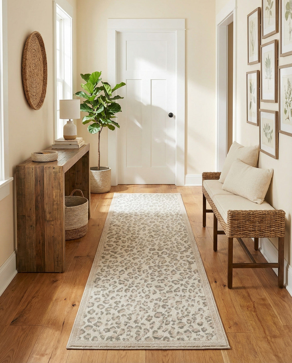 Savannah Sojourn Collection Area Rug - Serengeti Runner Ivory  lifestyle 131