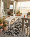 Seaside Haven Rugs Collection Area Rug -  Lighthouse (Black and White) Runner Black and White  lifestyle 30