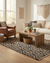 Osian Looms Collection Area Rug - Colaba Rectangle Black  lifestyle 37
