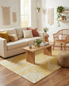 Desert Nomad Terrace Collection Area Rug - Sahara (Yellow) Rectangle Yellow  lifestyle 24