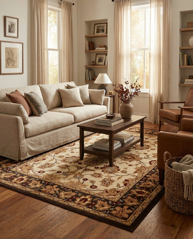 Jaipur Elegance Collection Area Rug -  Jal Rectangle Cream  lifestyle 9