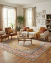 Seville Stripes Collection Area Rug - Cadiz (Yellow) Square Yellow  lifestyle 43