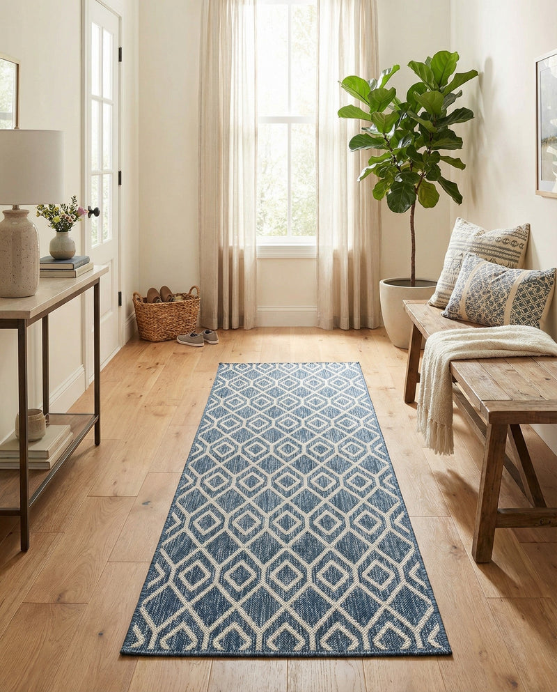 Urban Oasis Rugs Collection Area Rug -  Boulevard (Blue) Runner Blue  lifestyle 22