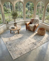 Aegean Elegance Collection Area Rug -  Paros Rectangle Gray  lifestyle 24