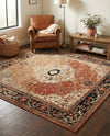 Patio Heritage Collection Area Rug -  Gazebo Square Multi  lifestyle 70