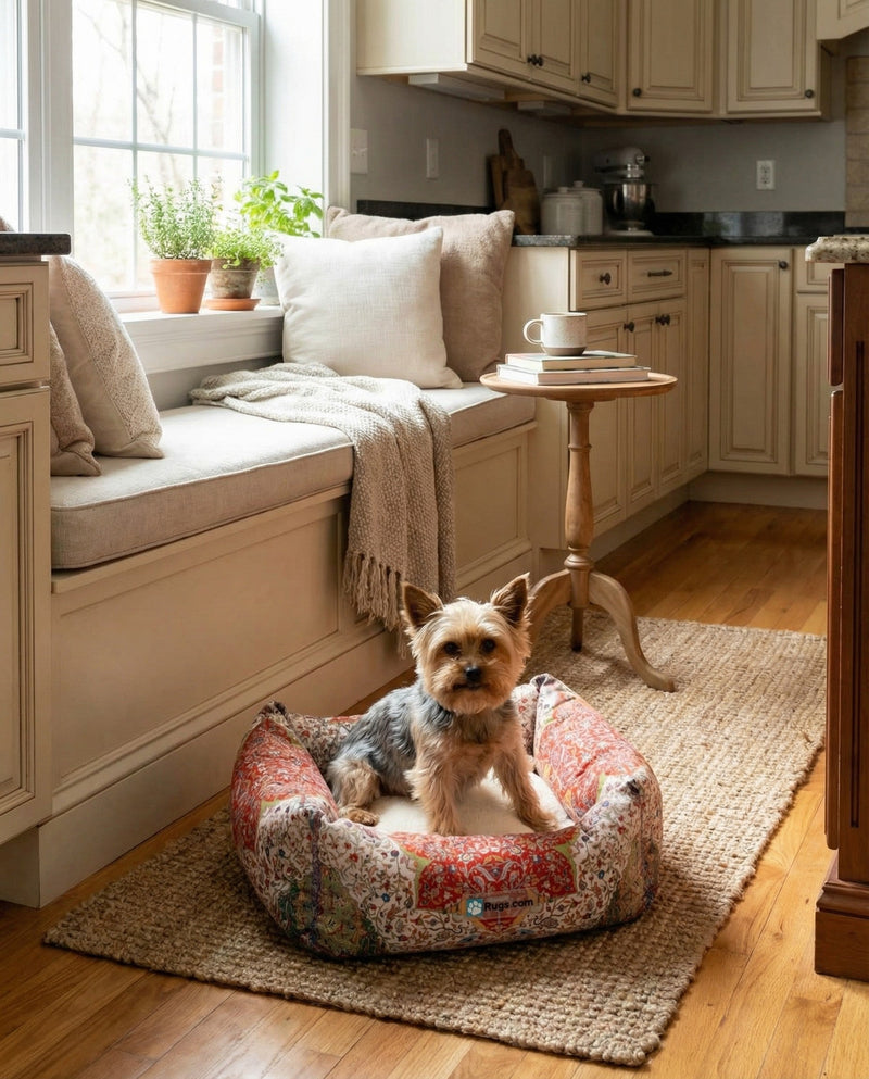 Luxury Pet Lounge Collection Pet Bed -  Cove Rectangle Multi  lifestyle 2