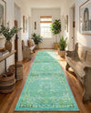 Baroque Era Collection Area Rug - Versailles (Spring Green) Runner Spring Green  lifestyle 36