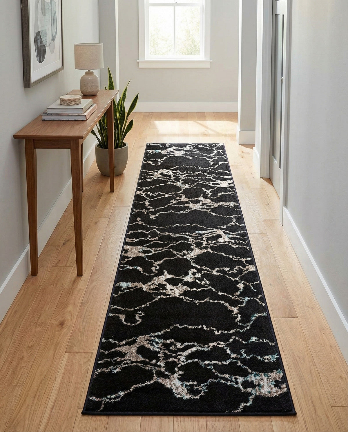 Brighton Terrace Collection Area Rug -  Aldrington Runner Navy Blue  lifestyle 99