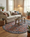 Vintage Memories Collection Area Rug -  Hindsight Oval Multi  lifestyle 52
