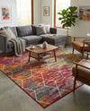 Trellis Mosaic Collection Area Rug - Arborville (Multi) Rectangle Multi  lifestyle 3