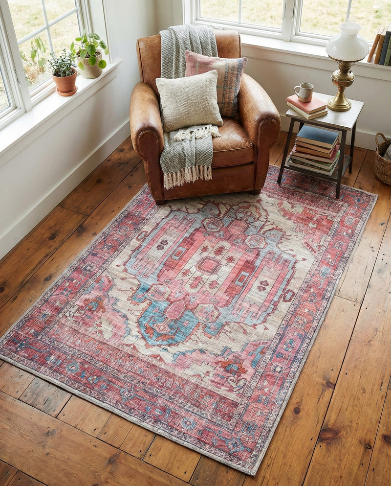 Zahara Oasis Collection Area Rug - Sahara Rectangle Beige  lifestyle 12