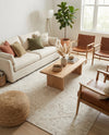 Tribal Terrace Treasures Collection Area Rug - Mayan Marina (Light Gray) Rectangle Light Gray  lifestyle 11