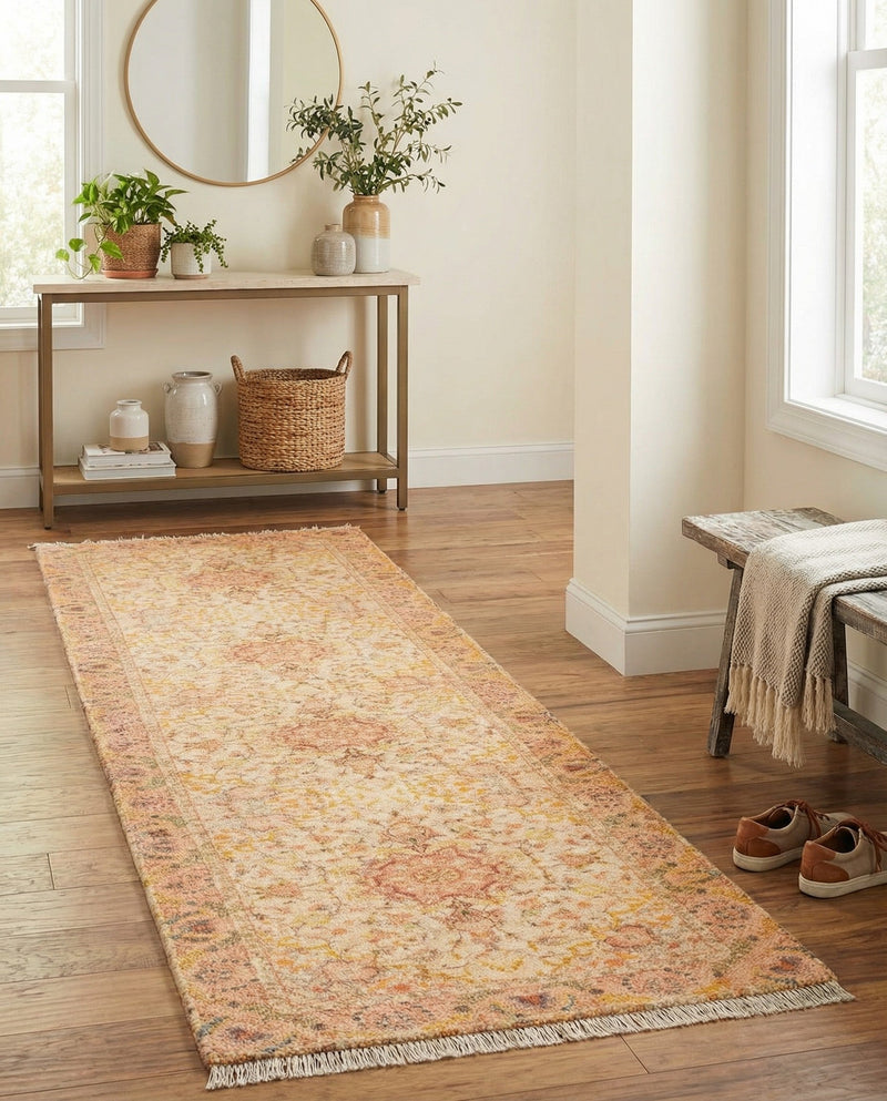 Bazaar Chic Collection Area Rug -  Fez Runner Ivory and Gold  lifestyle 51