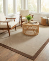 Terrace Fringe Collection Area Rug - Oceanside Rectangle Brown  lifestyle 11