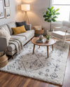 Casablanca Comfort Collection Area Rug - Sahara Rectangle Pure Ivory  lifestyle 9