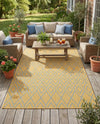 Urban Oasis Rugs Collection Area Rug -  Boulevard (Yellow and Aqua) Rectangle Yellow and Aqua  lifestyle 14
