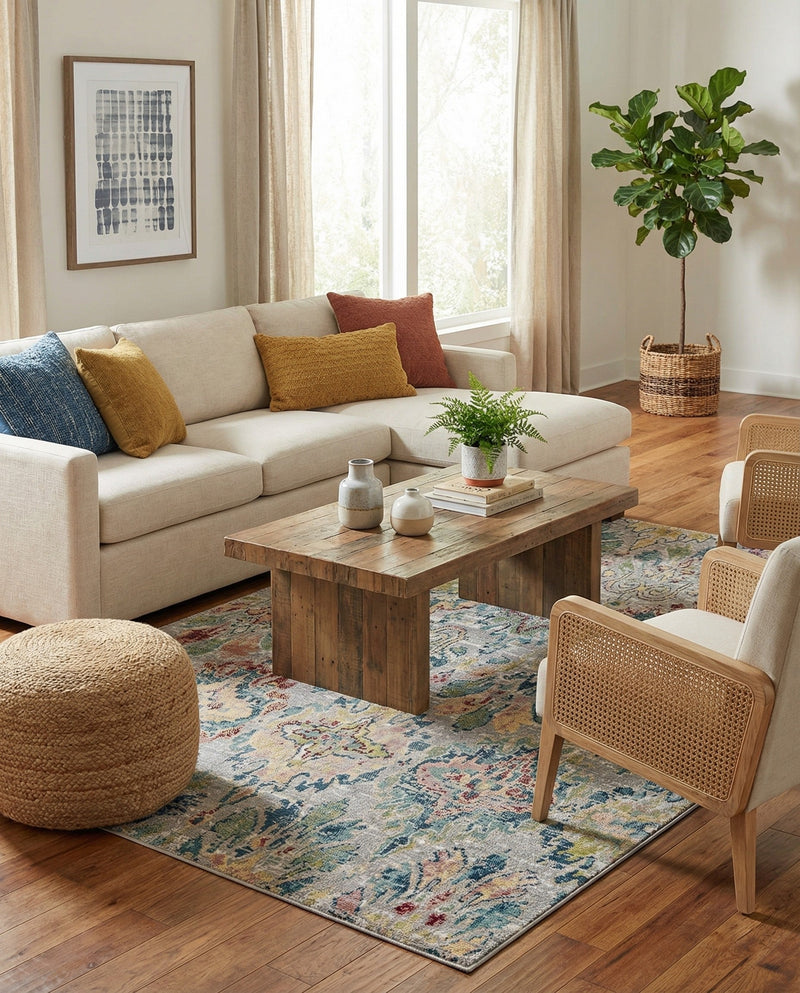 Savannah Elegance Collection Area Rug -  Forsyth Rectangle Multi  lifestyle 16