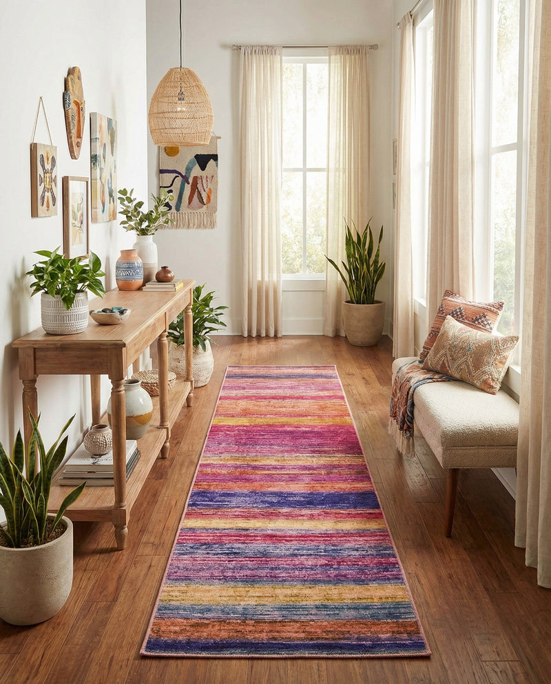 Sahara Essence Collection Area Rug - Oasis (Multi) Runner Multi  lifestyle 71