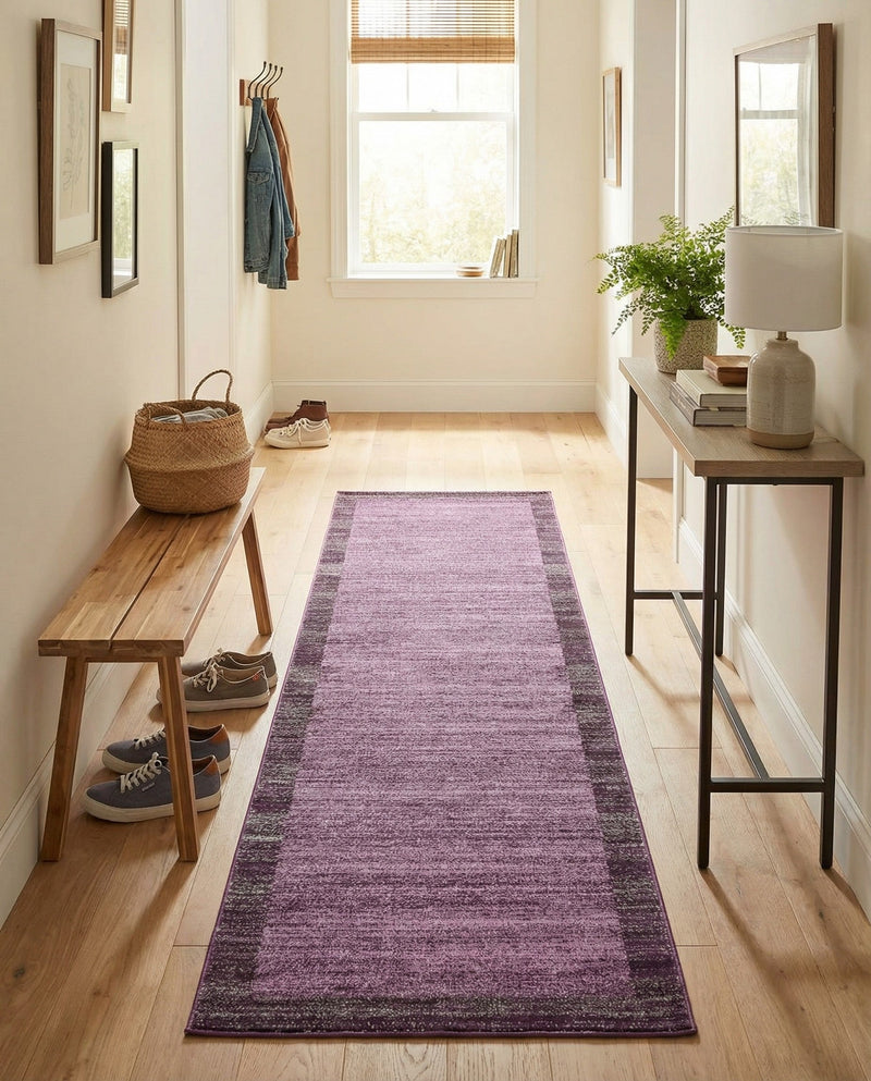 Studio Haven Collection Area Rug -  Conservatory (Violet) Runner Violet  lifestyle 34
