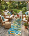 Seaside Blooms Collection Area Rug -  Arcadia Runner Multi  lifestyle 39