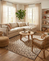 Sahara Sands Collection Area Rug -  Buto Rectangle Brown  lifestyle 27