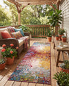 Urban Terrace Collection Area Rug -  Terrace Runner Multi  lifestyle 38