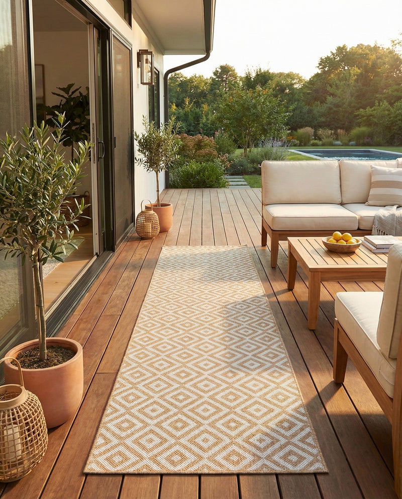 Urban Oasis Rugs Collection Area Rug -  Rooftop (Beige) Runner Beige  lifestyle 50