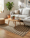 Sahara Sands Collection Area Rug -  Akhetaten Rectangle Natural and Brown  lifestyle 12