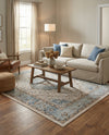 Mykonos Manor Collection Area Rug - Delos Rectangle Blue  lifestyle 40