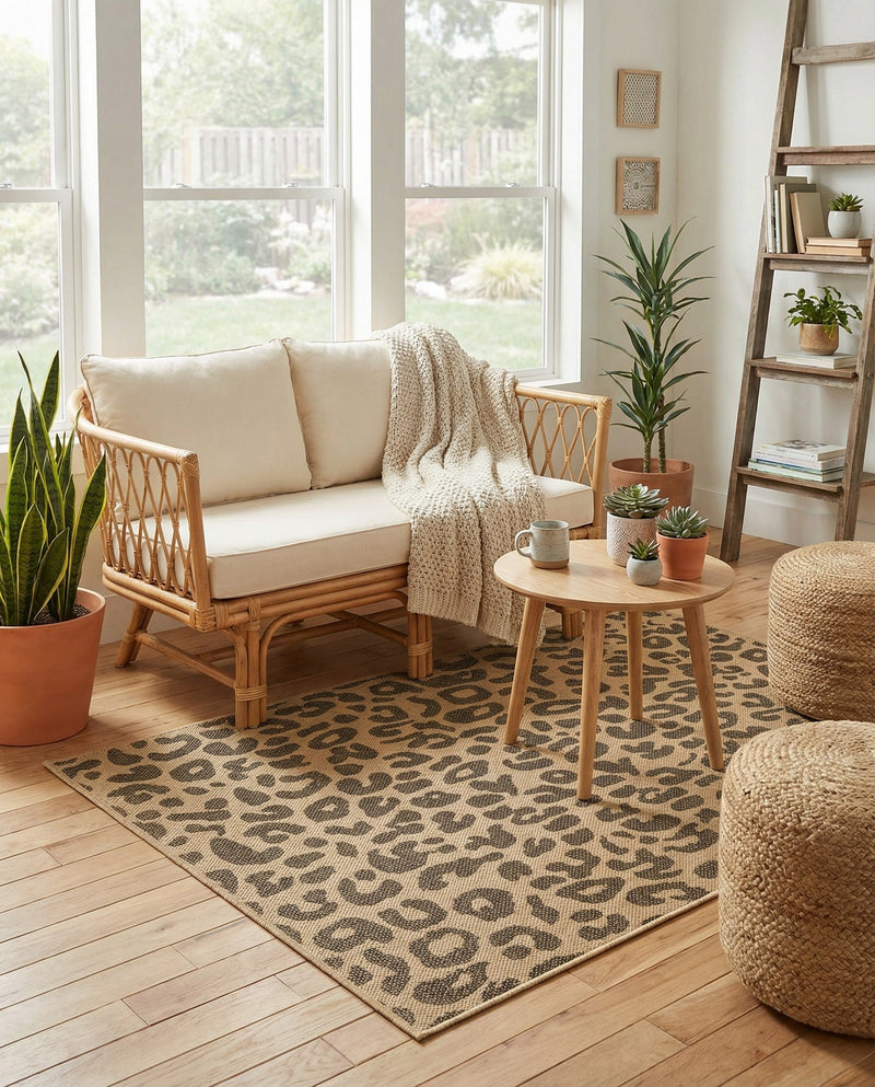 Sahara Sands Collection Area Rug -  Buto Rectangle Natural  lifestyle 7