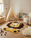 Whimsy Wonders Wool Collection Area Rug -  Jungle Rectangle Yellow  lifestyle 4
