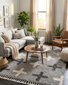 Cozy Cove Shag Collection Area Rug -  Driftwood Rectangle Light Gray  lifestyle 8
