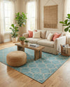 Savannah Pergola Collection Area Rug - Arbor (Aquamarine) Rectangle Aquamarine  lifestyle 14
